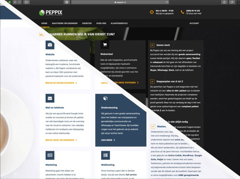 Donkere modus voor webwinkels bij Peppix Benelux