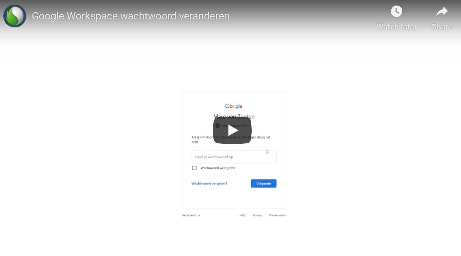 Hoe verander ik mijn Google wachtwoord? bij Peppix Benelux