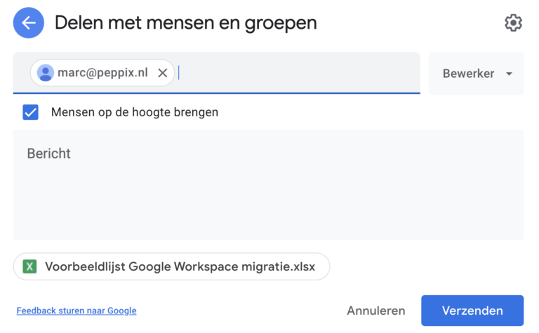 Google Workspace bij Peppix Benelux